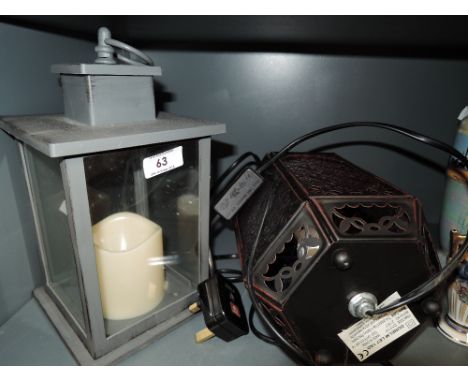 Two vintage lantern style lights