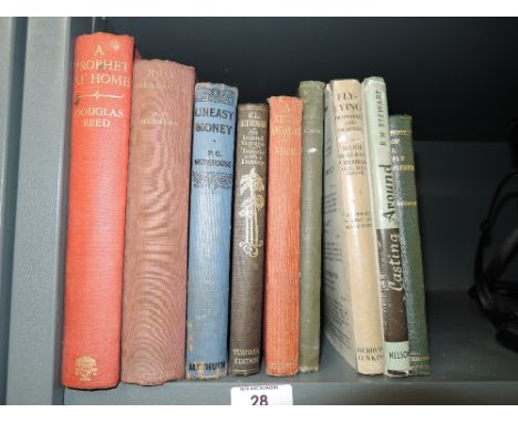 A selection of vintage volumes and reference books including some fly fishing interest