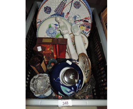 A selection of vintage ceramics and decorations