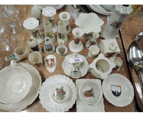 A selection of vintage crested wares by Goss 