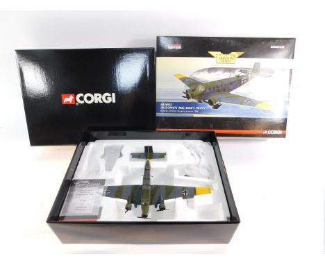 A Corgi Aviation Archive model of a JU 52/3MG7E (MS), MSGr1 PD+KH Budaros Airfield Hungary Summer 1944, scale 1:72, limited e