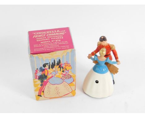 A Brimtoy Cinderella and Prince Charming mechanical waltzing figures, model no 9/19, by permission of Walt Disney Mickey Mous