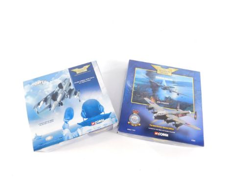 A Corgi Aviation Archive die cast model of The Dambusters Avro Lancaster, Operation Chastise, scale 1:144, 47304, together wi