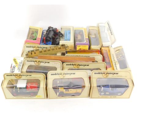 Models of Yesteryear die cast models of vintage trucks, Dinky Princess 2200HL Saloon, 123, Matchbox 1909 Thomas Flyabout Y-12