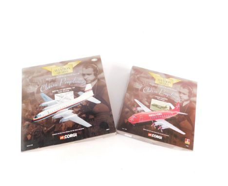 A Corgi Aviation Archive Vickers Viscount - Parcelforce, Classic Propliners, scale 1:144, 47602, together with a Bristol 175 