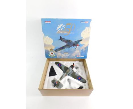A Corgi die cast model of a Hawker Hurricane 'Night Reeper', Battle of Britain Memorial Flight 1957-2007, scale 1:32, limited