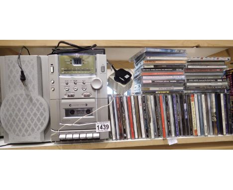 Mixed lot to include CDs, DVDs and a mini HIFI. Not available for in-house P&amp;P, contact Paul O'Hea at Mailboxes on 01925 