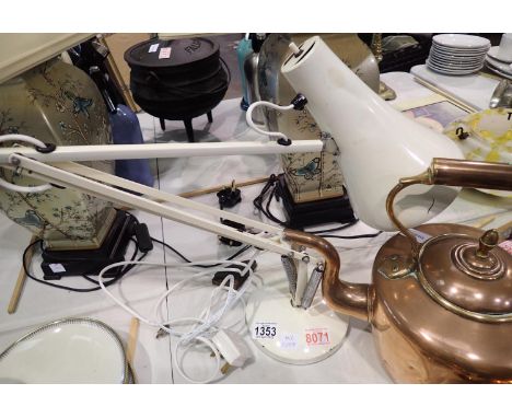 Herbert Terry model 90 anglepoise lamp. Not available for in-house P&P, contact Paul O'Hea at Mailboxes on 01925 659133All el