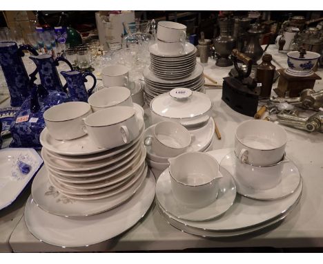 Mixed white tableware to include Thomas of Germany. Not available for in-house P&amp;P, contact Paul O'Hea at Mailboxes on 01