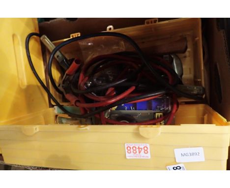 Mixed tools to include jump leads. Not available for in-house P&amp;P, contact Paul O'Hea at Mailboxes on 01925 659133 