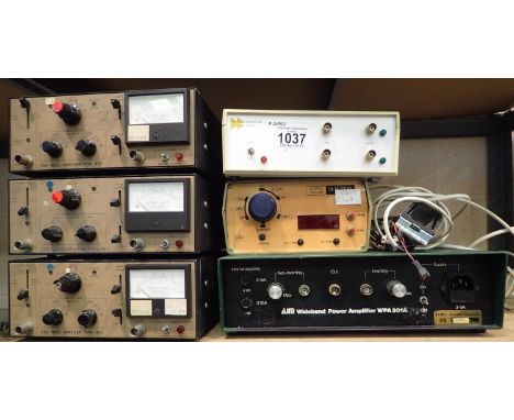 Three low noise amplifiers type 450, aim wideband power amplifier WPA301A, ABEC timer etc. Not available for in-house P&amp;P