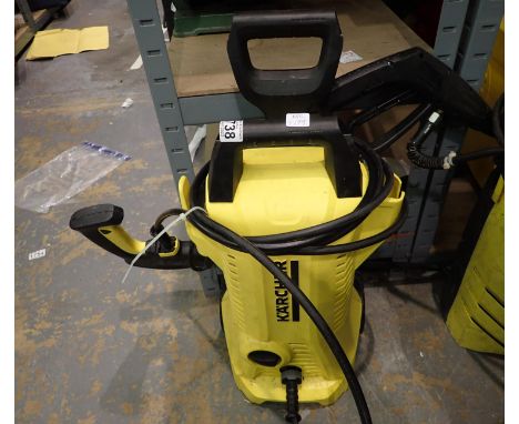 Karcher K2 pressure washer with lance. Not available for in-house P&P, contact Paul O'Hea at Mailboxes on 01925 659133All ele