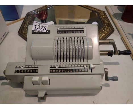 Vintage Multi adding machine by Addo of Sweden. Not available for in-house P&amp;P, contact Paul O'Hea at Mailboxes on 01925 