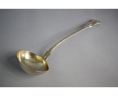 A Georgian Silver Kings Pattern Ladle, London 1822, 34cm Long 