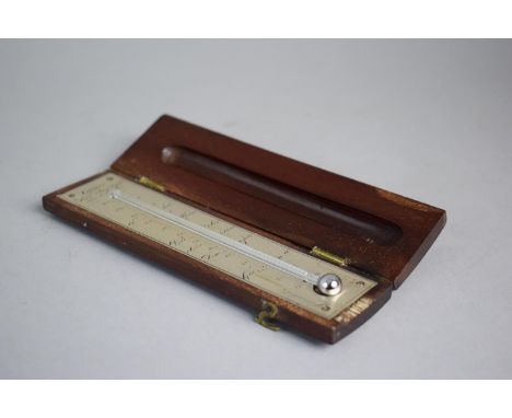 A 19th Century French Mahogany Cased Thermometer inscribed Gohin, Fils Ing Optic, Rue De Valois 