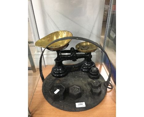 VINTAGE SCALES, WEIGHTS & GRIDDLE