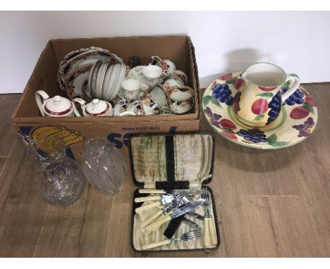 TEA SERVICE & JUG N BOWL