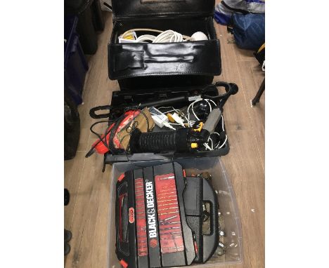 2 BOXES OF TOOLS ETC