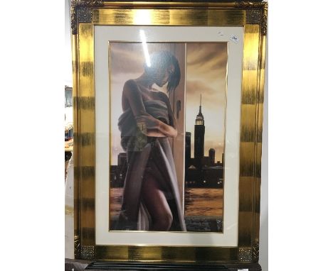 BEAUTIFULLY FRAMED PRINT OF A LADY