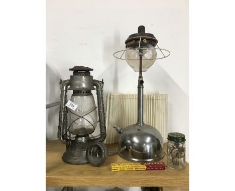 VINTAGE TILLEY TABLE LAMP & 1 OTHER