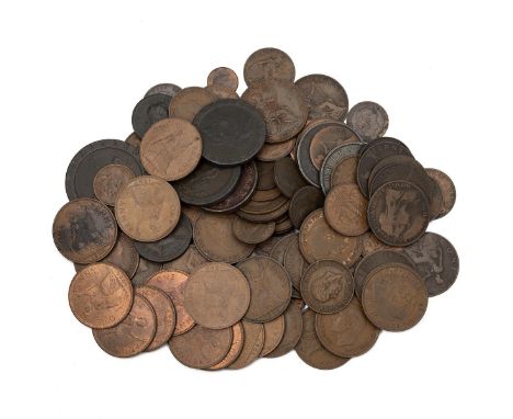 British Bronze &amp; Copper Coins - to include early William and Mary and George I issues, plus 'Cartwheel' Twopence and Penn