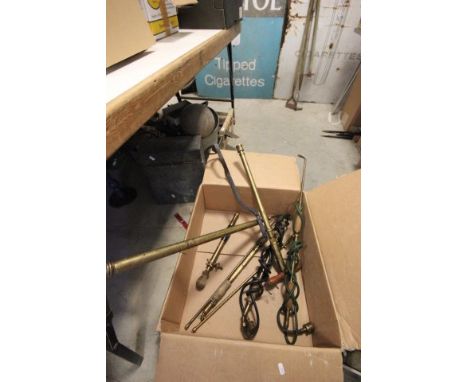 Six Vintage Brass Garden Sprayers