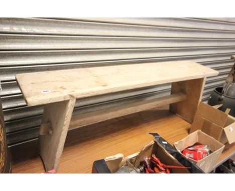 Small Vintage Pine Bench 