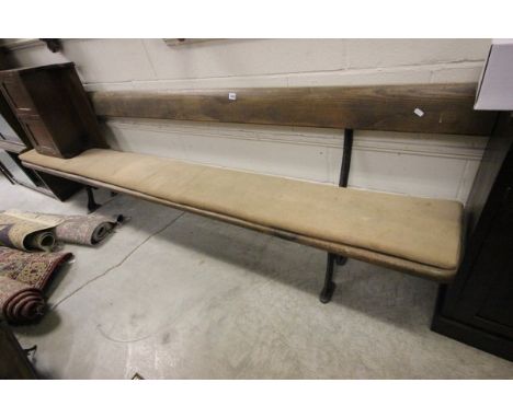 Early 20th century Pine and Cast Iron Bench