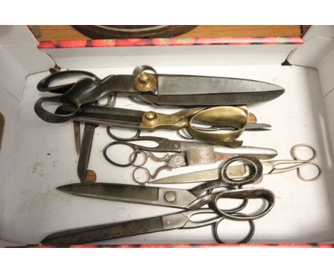 Two Pairs of Vintage Wilkinson Large Scissors together with ten other pairs of vintage scissors