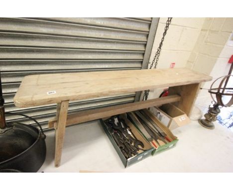 Small Vintage Pine Bench
