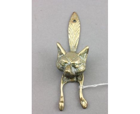 Brass Door Knocker in the form of a Fox