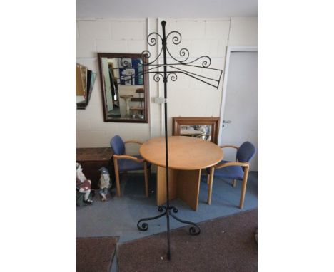 Tall Black Iron Hanging Stand / Bracket