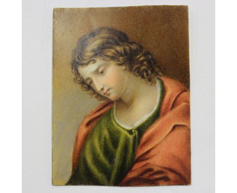 19th Century Continental School - Miniature Portrait of a Renaissance Man, watercolour on ivory, approx 9cm x 7cm.