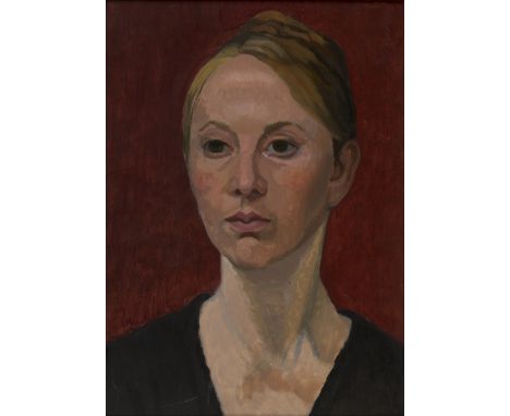 Fruin Bruce Charles Bravington - 'Model at Portrait Class by Clifford Hall', 20th Century oil on board, signed and titled ver