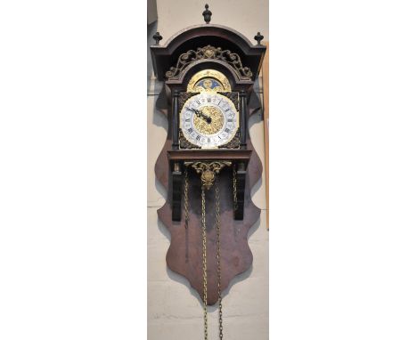 A Mid 20th Century Ormolu Mounted Atlas Clock, Missing Weights and Pendulum 