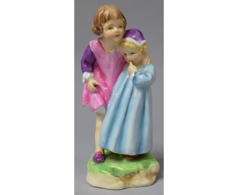 A Royal Worcester Figural Ornament, Babes in the Wood, no.3302 