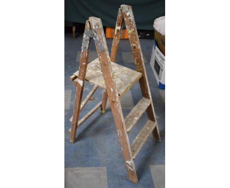 A Vintage Two Step Step Ladder 