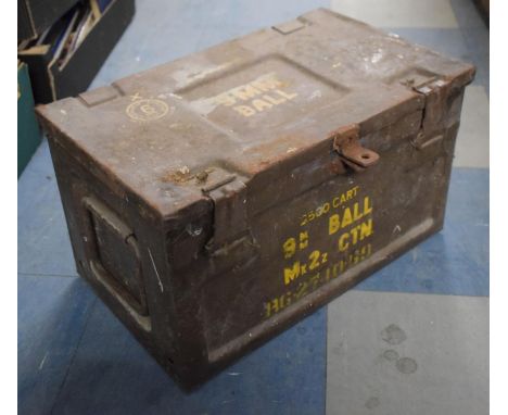 An Ammunition Box Containing Various Blacksmiths and Other Tools 