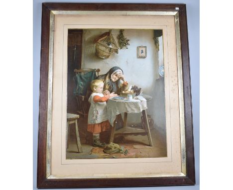 A Pair of Gilt Framed Farming Prints and a Victorian Print 