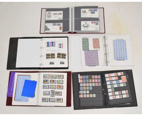 Quantity of mainly GB stamps to include mint Elizabeth II definitive and commemorative stamps, blocks, Channel Island Jersey 