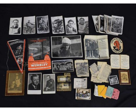 Bristol Speedway Interest - Collection of vintage Bristol Bulldogs and other local speedway memorabilia, mostly 1950s, to inc