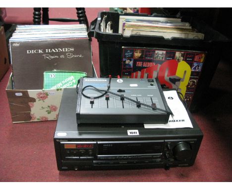 Lp's to include Whitney Houston, The Gents, Sinatra, Rock 'n' Roll, Rock etc; Technics Stereo receiver, music scores etc.