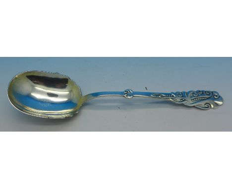 A Danish silver spoon, 58g