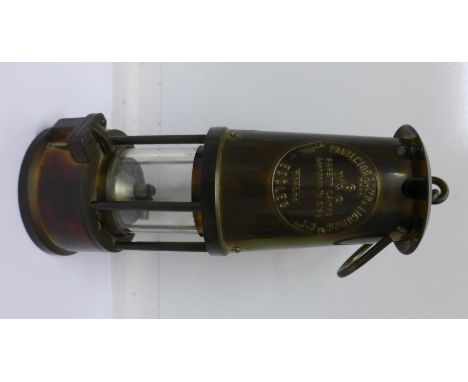 An Eccles Type 6 miners safety lamp