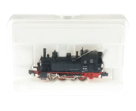 Fleischmann D-Tenderlok ”98 812”, S N, schwarz, Alterungsspuren, im Karton, Z 2-3