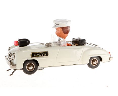Gama Wende-Mercedes, elektr., weiß, mit Fahrerkopf, L 23, Z 3