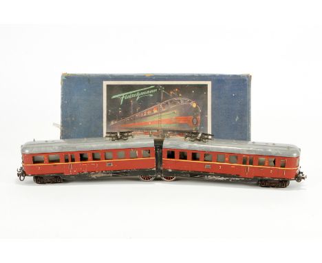 Fleischmann Triebwagen E 365, S 0, elektr., rot, Alterungs- und Gebrauchsspuren, LS, im besch. OK, Z 3