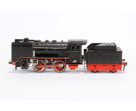 Fleischmann B-Dampflok E 350, S 0, elektr., schwarz, mit Tender und 2 el. bel. Stirnlampen, LS, Z 3