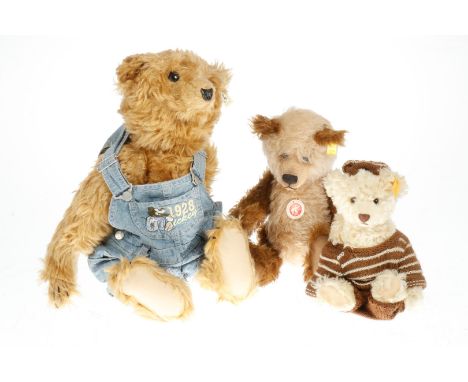 3 Steiff Bären, Alterungsspuren, H 27-50, Z 3