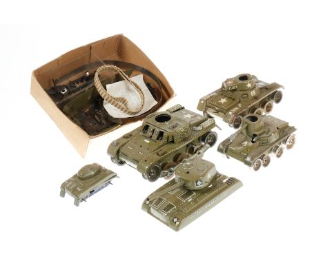 Konv. mit versch. Gama Panzern, L 10-19, besch. und NV, Z 4, als Ersatzteile